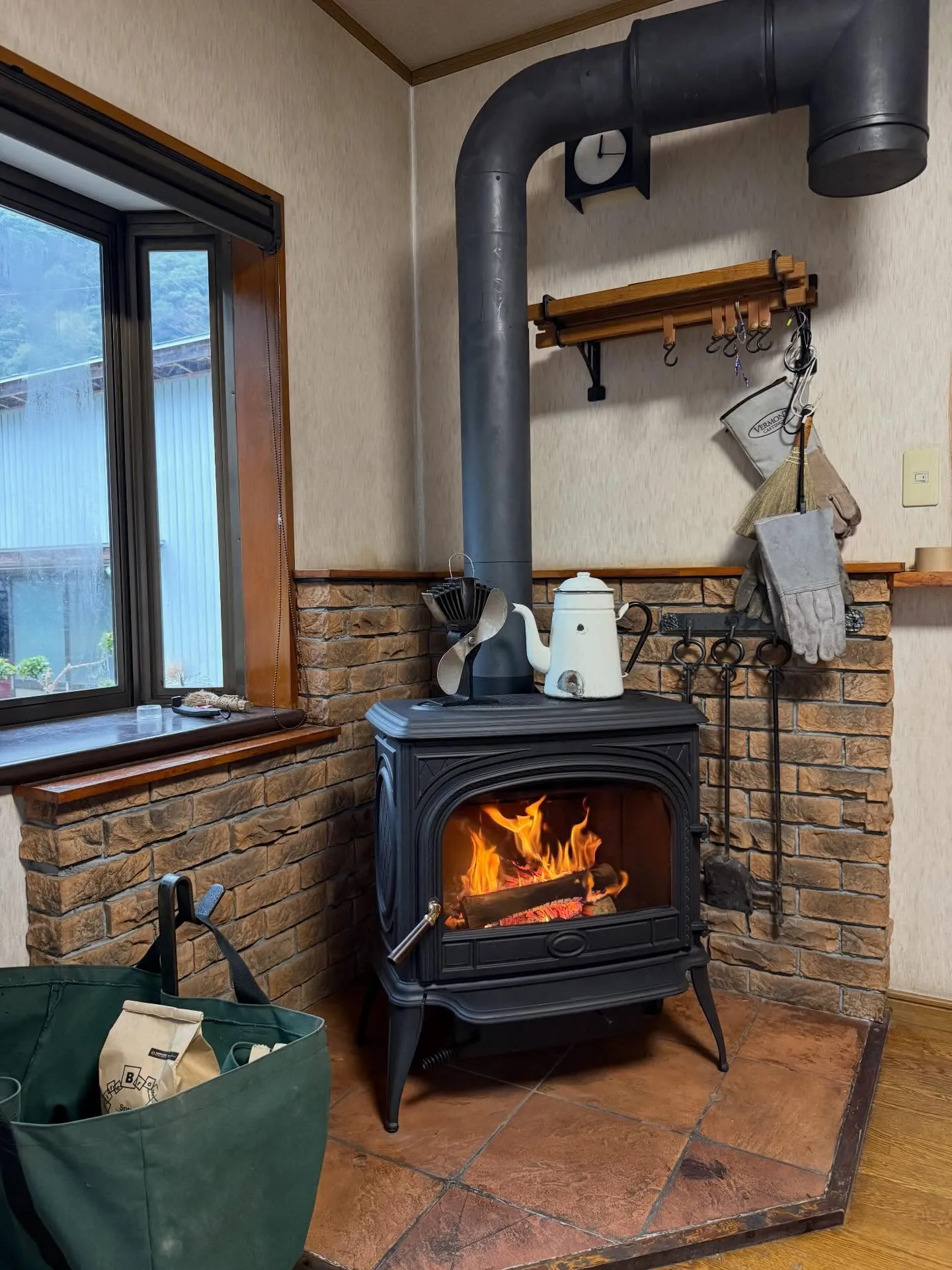 #薪ストーブの入替