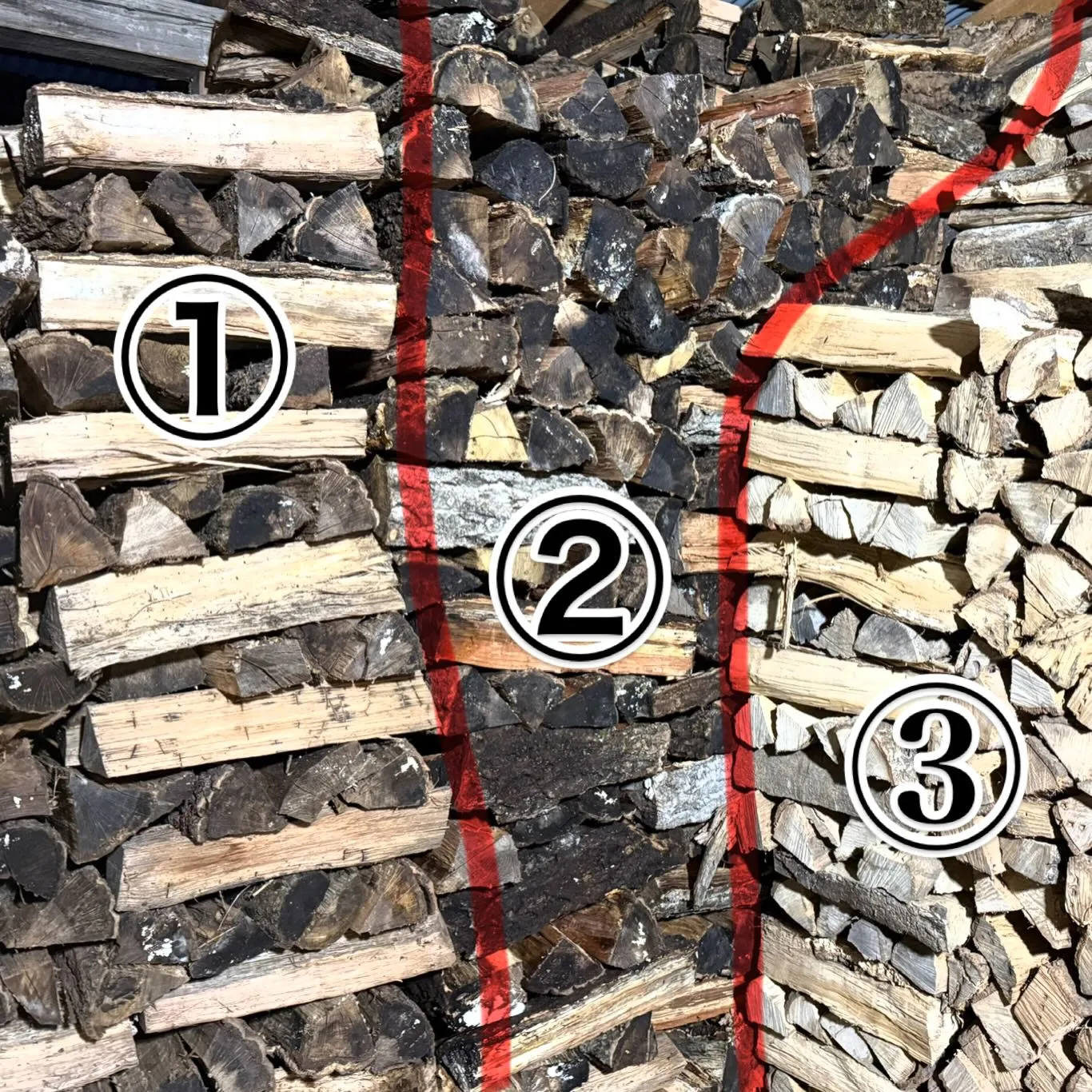 #薪の雨ざらし は必要か？