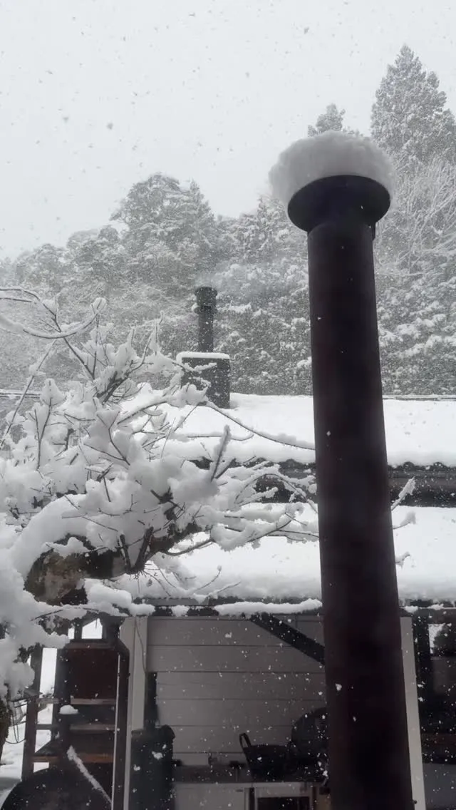 #薪ストーブのあるカフェ 